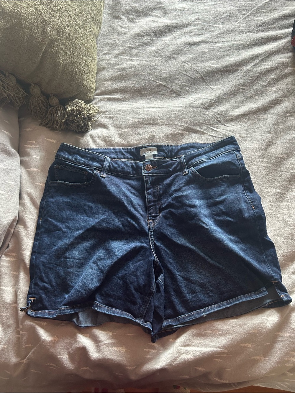 Maurices Dark Blue Denim Jean Shorts